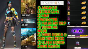 Free fire advance server download: Free Fire Advance Server Details And Download Link In Tamil For First Time Tgb Youtube