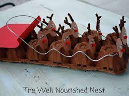 Activité manuelle de noël : 20 Idees Creatives Avec Des Boites D Oeufs Boite A Oeuf Decoration Noel Enfant Activites De Noel Pour Enfants