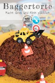 Einfacher Baustellen Kuchen Baggertorte Backen Macht Glucklich Rezept Bagger Torte Bagger Kuchen Torte Kindergeburtstag