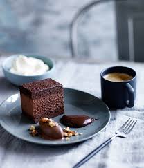 Dark Chocolate Delice Salted Caramel Ganache And Chocolate Sorbet Recipe Chocolate Sorbet Caramel Ganache Desserts