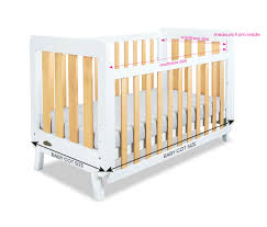 Components, including the mattress, bed side rails, head and foot board, and any accessories added to the bed. How To Measure The Mattress Size For Baby Cot