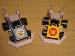 Nintendo Papercraft Mario Karts 3 Paper Crafts Decor Diy