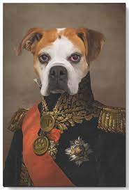 Pet paint is a great product to use for costumes if your dog doesn't like to wear clothes! The Veteran Custom Renaissance Pet Canvas Crown And Paw Crown Paw