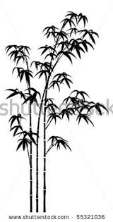 Black And White Bamboo Tree Wall Painting Vector Silhouette Of Bamboo Trees By Kusuriuri Via Shutterstock Silhouette Painting Silhouette Images Bamboo Art Painting
