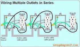 A receptacle wiring diagram is a drawing which graphically illustrates the layout of an electrical receptacle, also known as a power outlet. How To Wire Multiple Outlet In Serie Lectrical Wiring Diagram Outlet Wiring Electrical Wiring Home Electrical Wiring