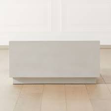 Modern coffee tables | cb2. Matter Ivory Cement Square Coffee Table Reviews Cb2