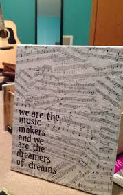 Canvas Old Sheet Music Mod Podge Stencils And A Sharpie Done Best While Listening To Music And Sipping Tea Sheet Music Crafts Sheet Music Art Music Crafts