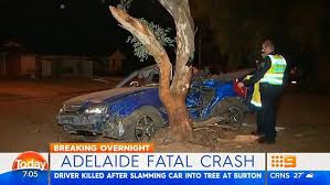 A man has suffered serious injuries after a car hit a tree at north adelaide overnight. Driver Dies In Adelaide Car Crash The Courier Mail