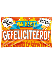 Verjaardag Gevelvlag Van Harte Gefeliciteerd 1 5m Partywinkel Nl