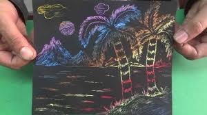 We've made a unique art set for young and old creators!our magic papers introduce you to. Colourful Scratch Art Youtube