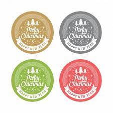 Xmas Circle Ribbon Merry Christmas Vector Merry Christmas Text Merry Christmas Greetings