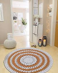 Halı metrekaresi nasıl ölçülür ? El Yapimi Yuvarlak Hali Salon Halisi Ve Mutfak Halisi Olarak Canli Renkli Hali Penye 100x100 Cm Amazon Com Tr