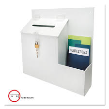 Open frame wall mount rack breakdown. Suggestion Box Literature Holder W Locking Top By Deflecto Def79803 Ontimesupplies Com