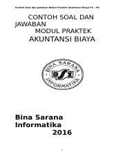 Contoh soal pilihan ganda kartu (umur) piutang dagang dan jawabannya (essay dan keterampilan). Contoh Soal Jawaban Modul Ak Biaya P1 P6 Docx Contoh Soal Dan Jawaban Modul Praktek Akuntansi Biaya P1 U2013 P6 Contoh Soal Dan Jawaban Modul Praktek Course Hero