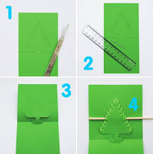 Concertina your white paper in aproximately 3.5cm folds. 30 Pop Up Christmas Cards Hative