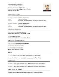 Este ejemplo de currículum vitae combina las características del currículum cronológico y del funcional. Curriculum Vitae Word Para Completar Gratis
