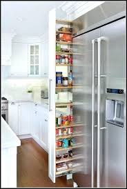 narrow pull out cabinet organizer pull