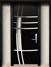 Modern Wood Door With Stainless Steel Design Steel Door Design Door Design Modern Modern Front Door
