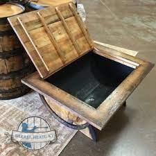 Bar stool with back rest $ 450.00 add to cart; Bourbon Barrel Coffee Table Barrelheadsky