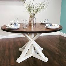 Stunning Handmade Rustic Round Farmhouse Table By Modernrefinement Farmhouse Dining Room Table Round Farmhouse Table Farmhouse Dining Table