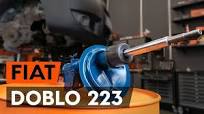 How to change a front shock strut on FIAT DOBLO 1 (223) [TUTORIAL AUTODOC]