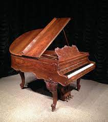 Kranich Bach Burl Walnut Louis Xv Style Baby Grand Piano Antique Piano Shop