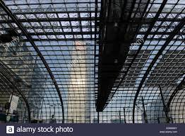 Germany Berlin Main Central Railway Station With Solar Panel On Glass Roof Deutschland Berlin Hauptbahnhof Mit Pv Modulen Glass Roof Solar Railway Station