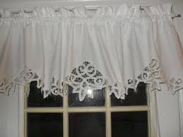 battenburg lace valance country curtain