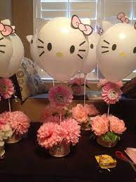 Pin By Denika Villa On Baby Girl Baby Shower Hello Kitty Birthday Party Hello Kitty Centerpieces Hello Kitty Theme Party