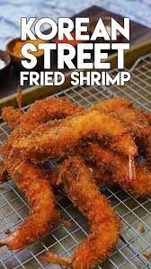 Korean Street Food Fried Shrimp Recipe Video Seonkyoung Longest Recipe Asian Street Food Recipes Fried Shrimp Recipes