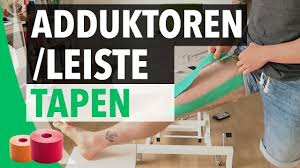 Adduktoren Leiste Tapen Kinesiology Tape Anleitung Fur Die Adduktoren Tape Anleitung Kinesiologie Tapen Anleitungen