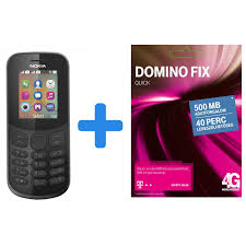 NOKIA 130 (2017) black + Domino Fix ...