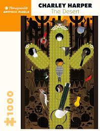 I've done all of the charley harper puzzles now and enjoyed them all. Charley Harper The Desert 1 000 Piece Jigsaw Puzzle Pomegranate 29 X 20 9780764987427 Amazon Com Books
