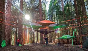 The tentsile connect tree tent sleeps 2 people comfortably each in their own camping hammock and it can sleep 3 by adding a hammock beneath the tree tent! Tentsile Tree Hanging Tent Camping Gear