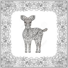 Coloring books for boys and girls of all ages. Goat In Floral Frame Coloring Book For Adult And Older Children Coloring Page Outline Drawing Vector Illustration Royalty Free Cliparts Vectors And Stock Illustration Image 57225982
