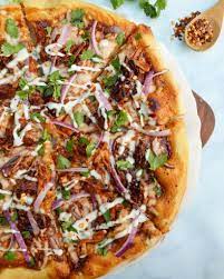 Vegan Bbq Jackfruit Pizza Bbq Jackfruit Vegetarian Bbq Bbq Chicken Pizza