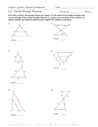 Unit 6 day 1 : Infinite Geometry 6 2 Similar Triangle Theorems