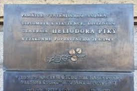Československý generál a legionář (cs); Heliodor Pika Prague Czech Republic Monuments Of The Eastern Freedomfights On Waymarking Com
