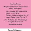 Contoh kata kata dalam kartu undangan dalam bahasa inggris. 1