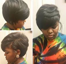 Actually, curled back hair can draw attention to a pretty face in this marvelous bob hairstyle for fine hair. 60 Showiest Bob Haircuts For Black Women Hair Styles Medium Hair Styles Short Layered Bob Haircuts