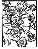 Foxglove (smooth false) coloring page. Aster Flower Coloring Page Printable Familyeducation