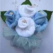 Baby Bouquet Using Baby Sox Recipe Baby Bouquet Baby Shower Crafts Baby Sock Corsage