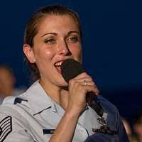 U.S. Air Force Master Sgt. Paula Goetz, vocalist for