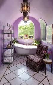 The soft blue grabs your attention and you can't help but check out all the beautiful trim work in the room. 75 Beautiful Purple Bathroom Pictures Ideas December 2020 Houzz