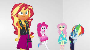 She represents the element of honesty. Mlp Fim Imageboard Image 1850577 Angry Equestria Girls Fluttershy Mad Pinkie Pie Rainb My Little Pony Comic My Little Pony Characters Equestria Girls