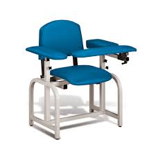 Blood drawing, or venipuncture, is a complicated medical procedure that requires expert tuition to properly master. Labx Padded Phlebotomy Blood Drawing Chair Ceilblue