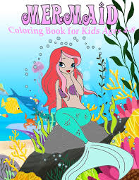Download Mermaid Coloring Book For Kids Ages 4 8 30 Pages Of Beautiful Mermaids And Sea Creatures Books Firefly 9781711389240 Amazon Com Books