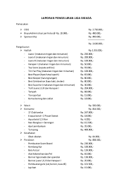 Maybe you would like to learn more about one of these? Contoh Laporan Pengeluaran Kegiatan