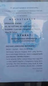 Saatnya temukan lowongan kerja di pabrik dengan umk tinggi! Lowongan Kerja Pabrik Sarimi Demak Lowongan Kerja Terbaru Garment Semarang Yang Ditampilkan Di Sini Adalah Iklan Lowongan Yang Sesuai Dengan Kueri Anda Jessicaandreaninocarrilllo