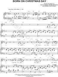 Kristin Chenoweth Born On Christmas Day Sheet Music In Eb Major Transposable Download Print Sheet Music Kristin Chenoweth Choir Music